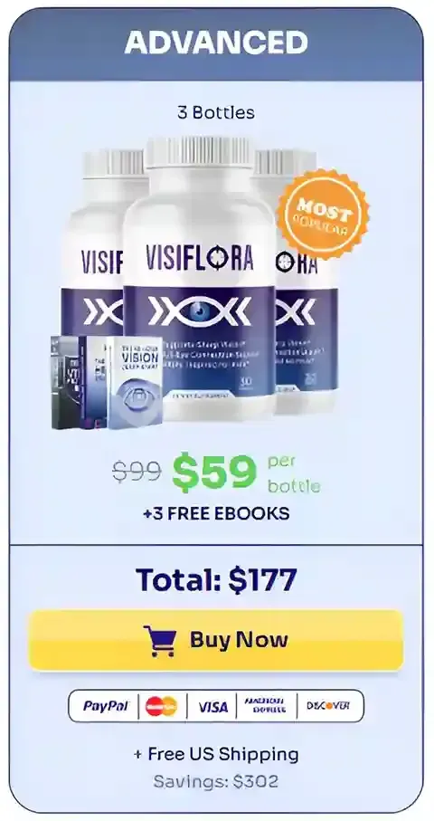 VisiFlora - 3 Bottles pricing