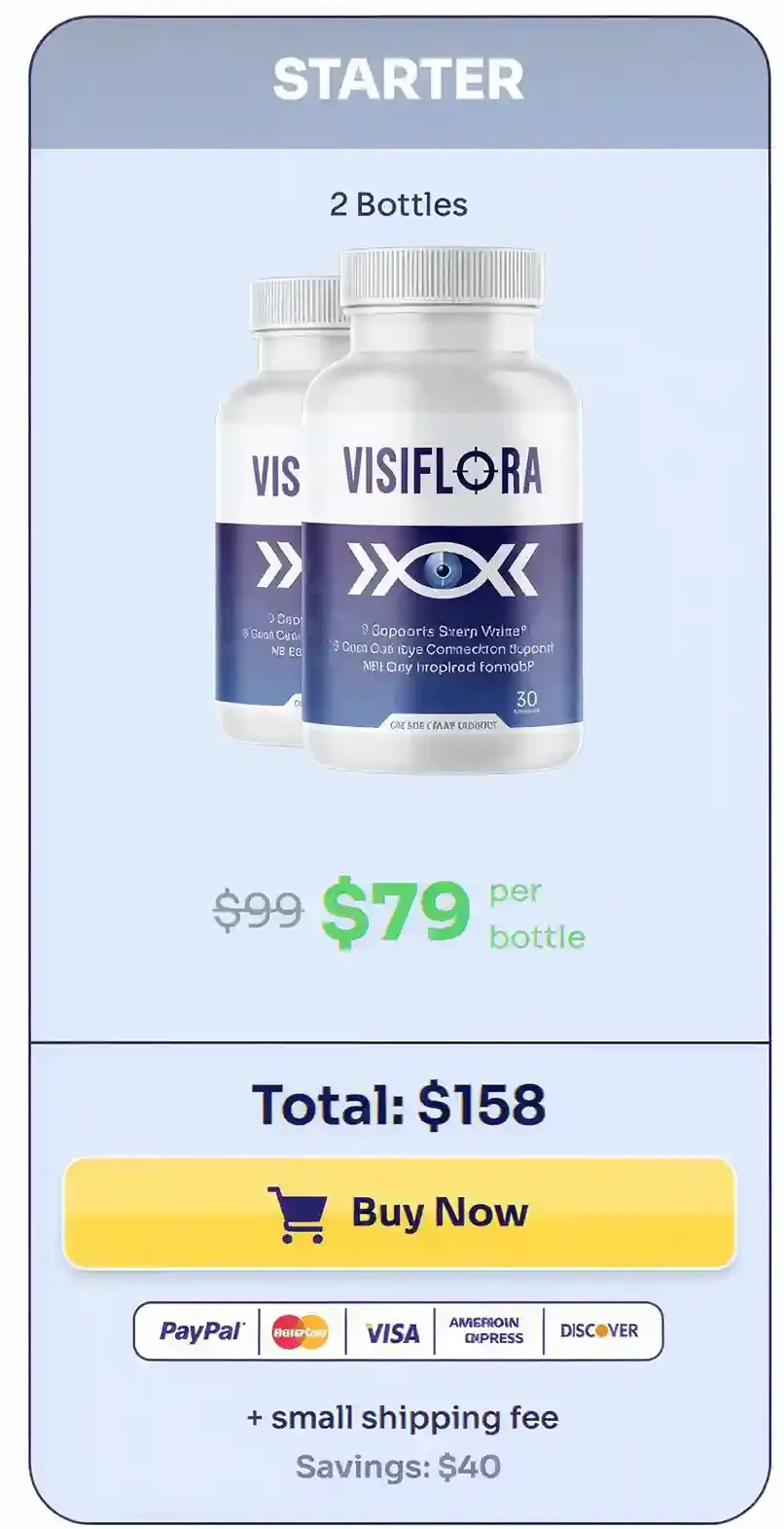 VisiFlora - 2 Bottles pricing